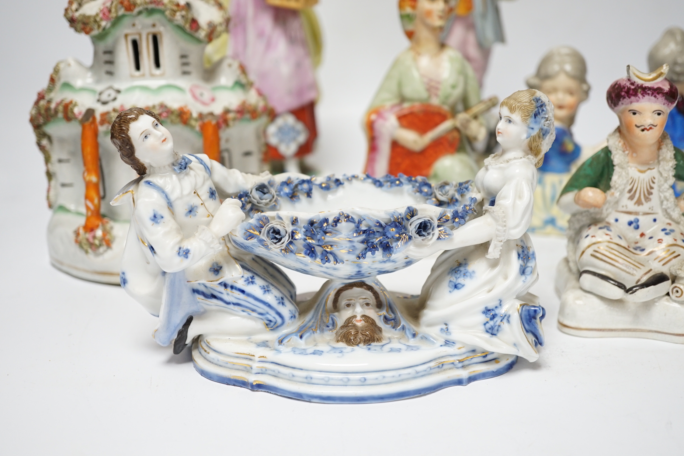 A group of Victorian and later ceramics including Staffordshire